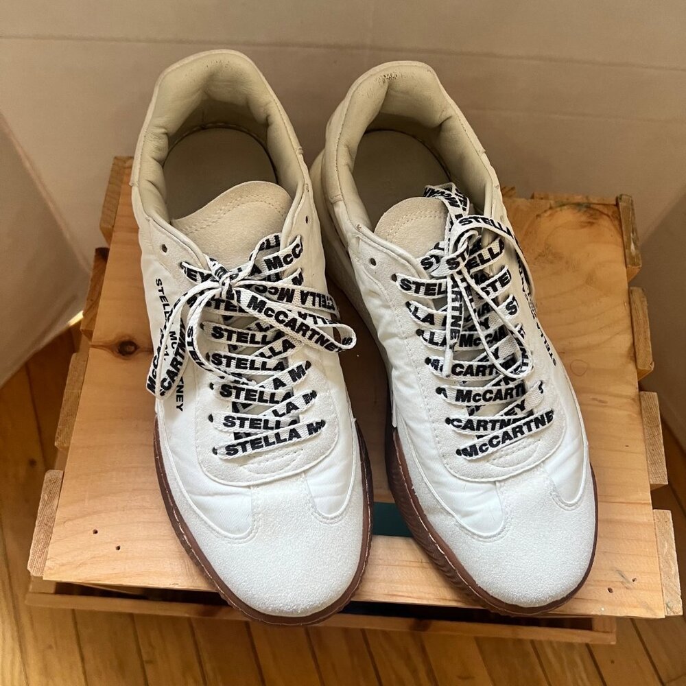 Stella McCartney Size 7 White Loop 2001 Low Top Lace Up Chunky Sole Sneakers - Picture 5 of 16